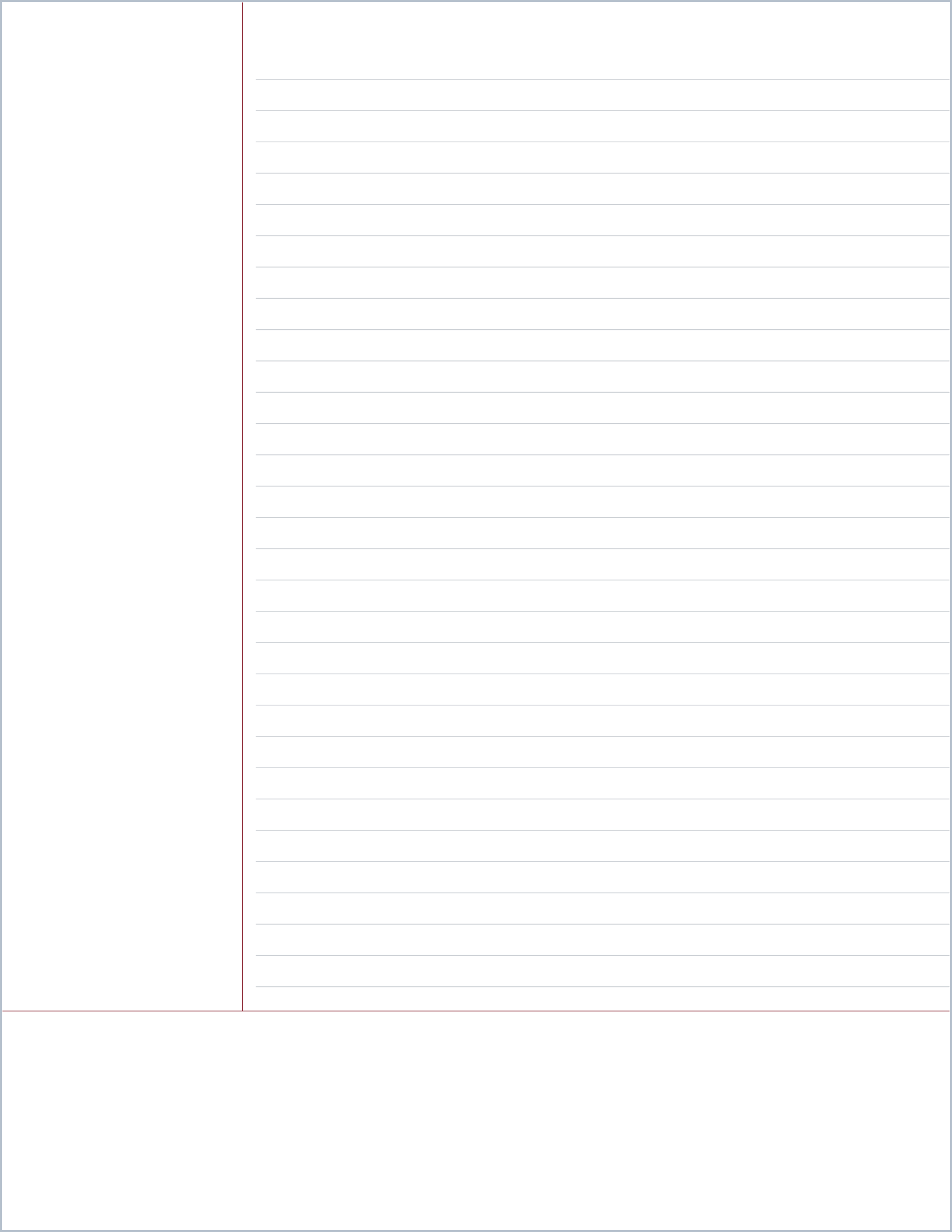 Free Printable Cornell Notes Template – cornell note paper, US Letter