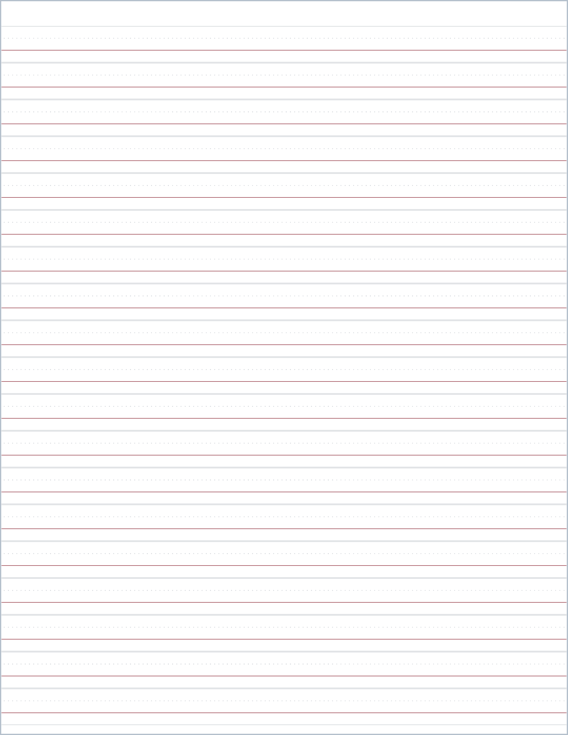 Free Printable Dotted Thirds Paper – dotted midline paper, US Letter
