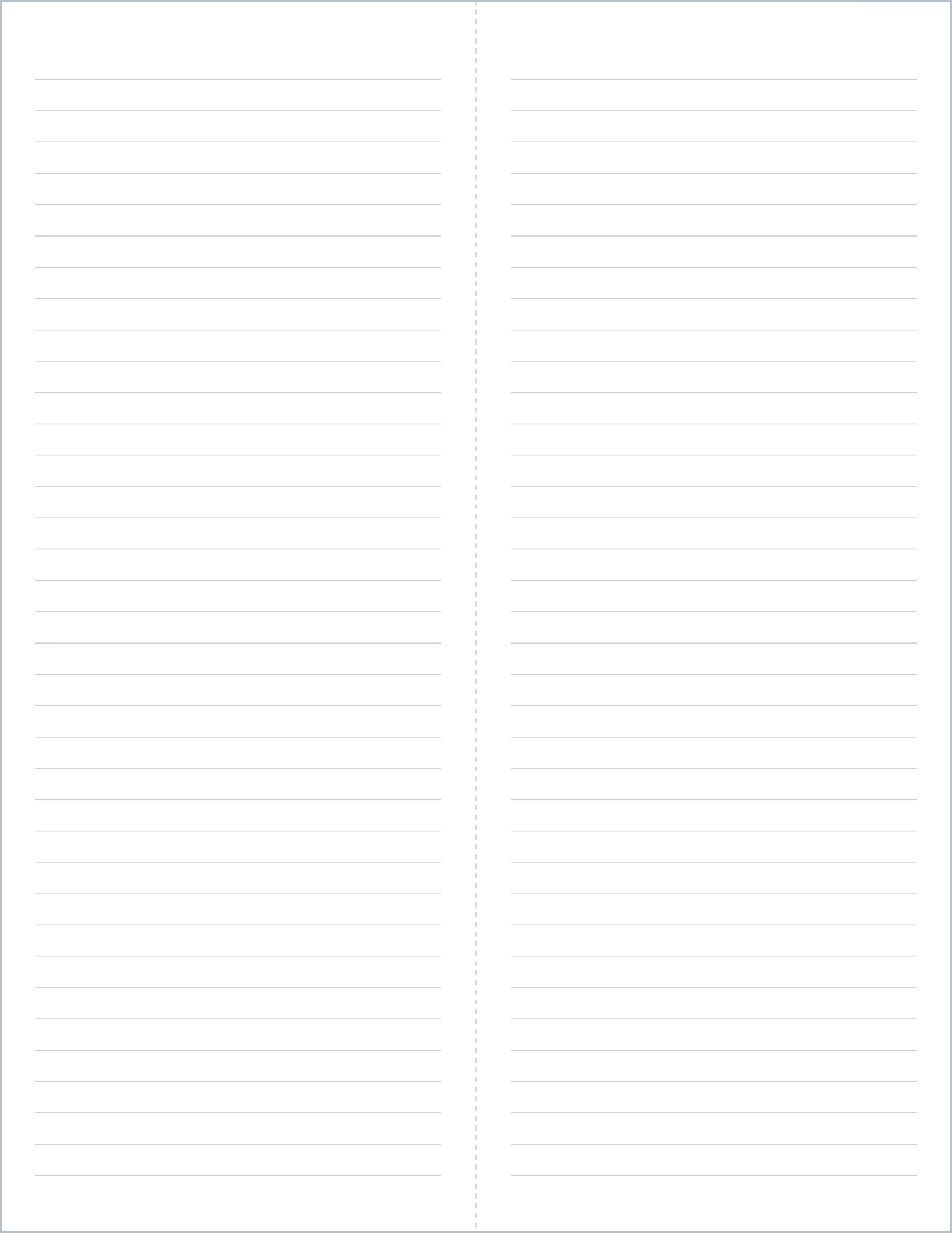 Foldable notes printable paper, US Letter