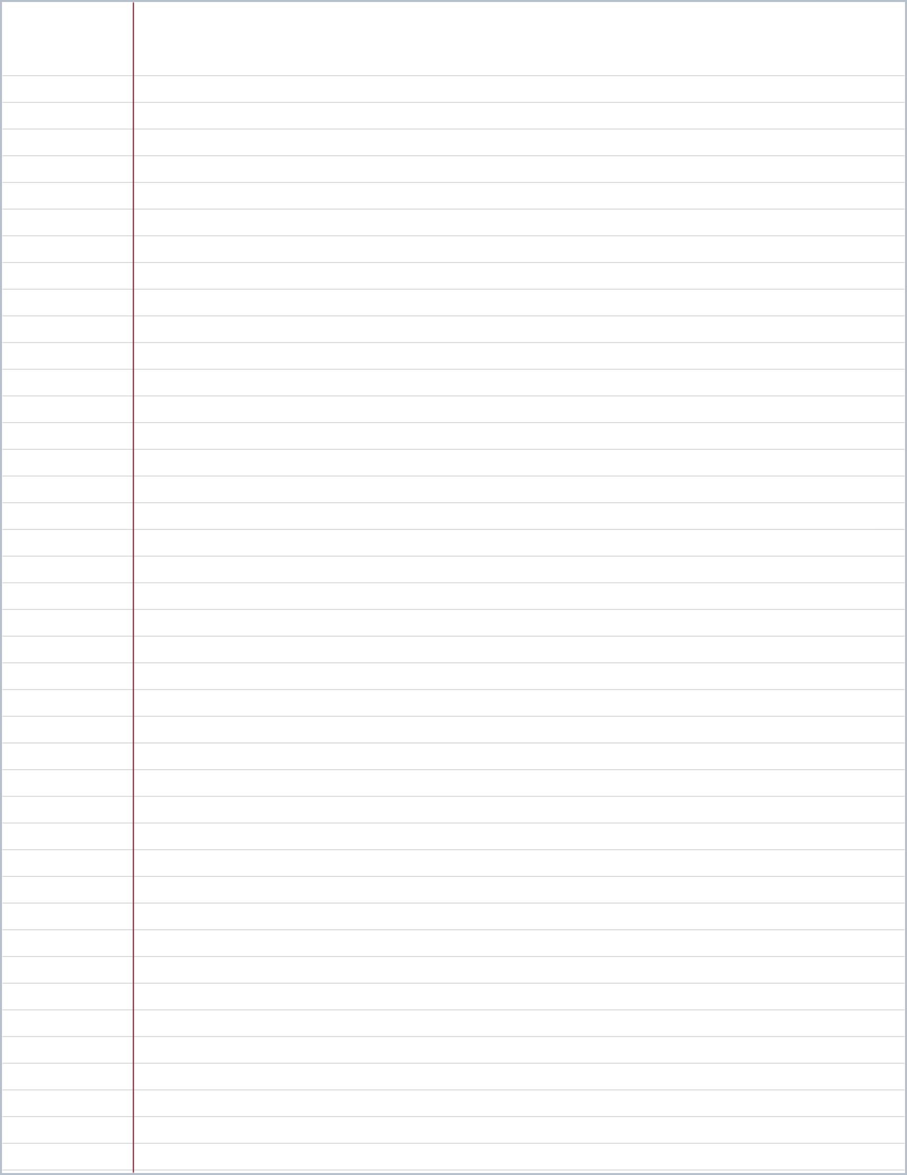 Free Printable Narrow Ruled Paper – narrow lined paper, US Letter