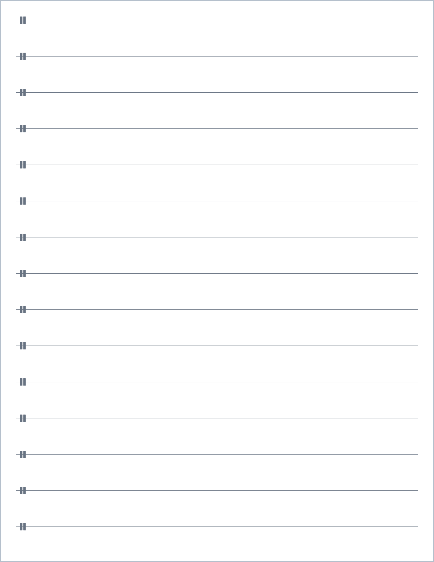 Percussion printable paper, US Letter