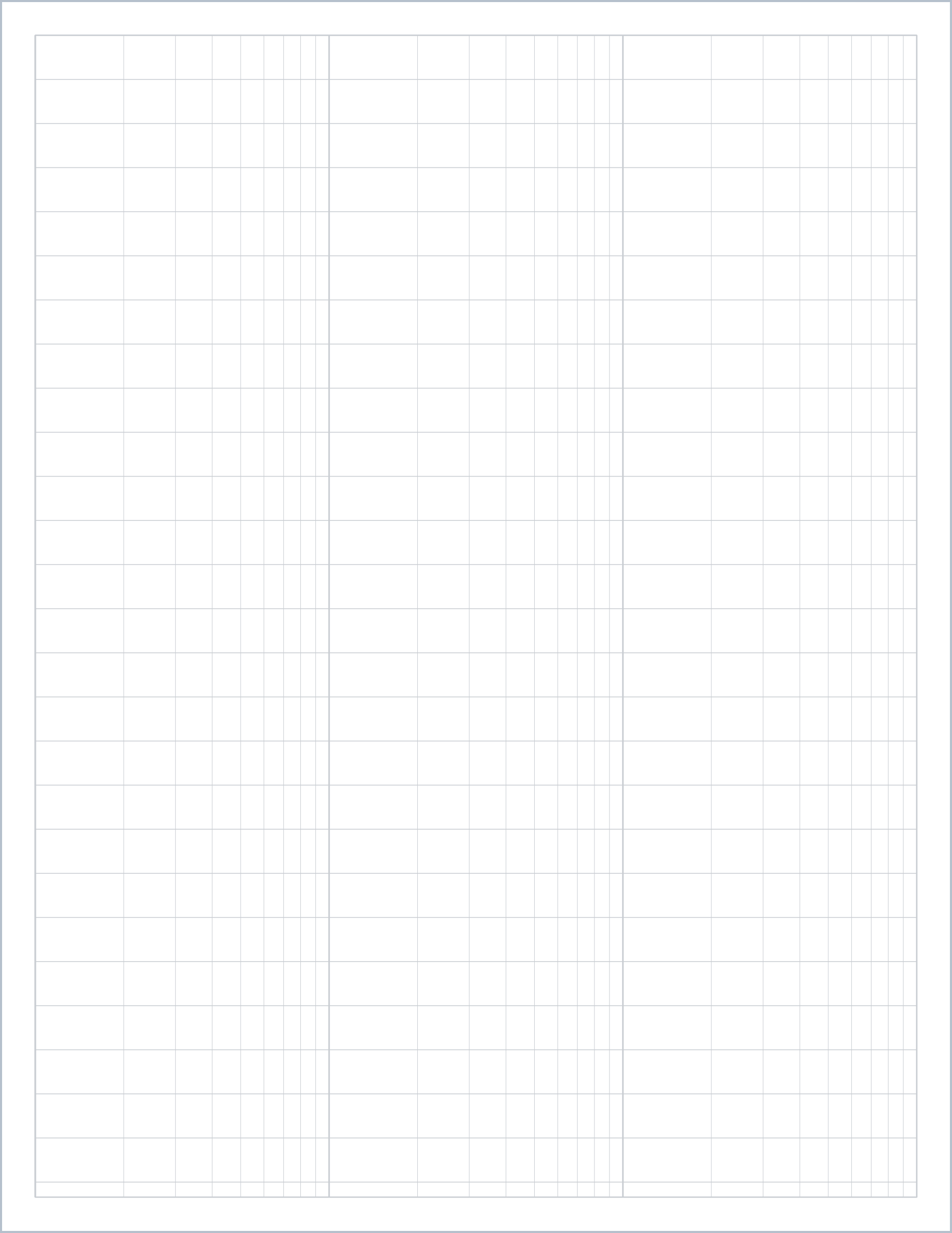 Printable Semi-Log Graph Paper – semi logarithmic paper, US Letter
