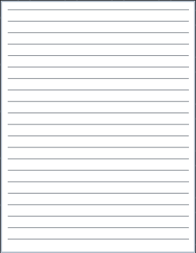 Bold Line Paper (Low Vision) printable