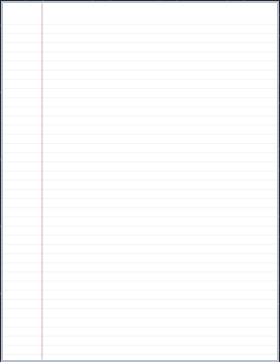 College Ruled Paper printable