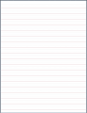 Handwriting printable paper